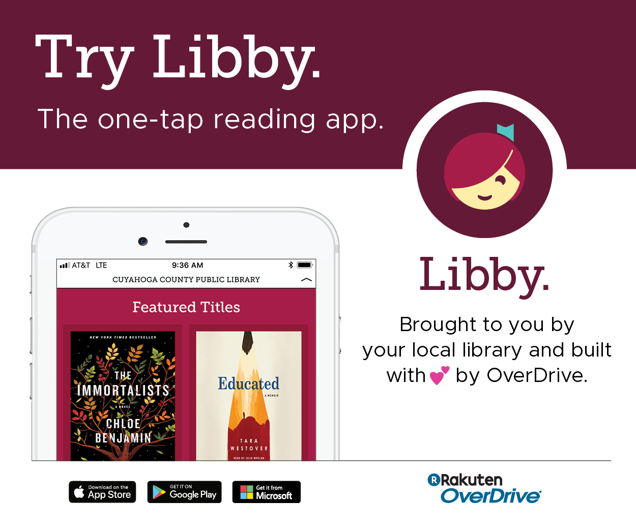 Try Libby the ebook app