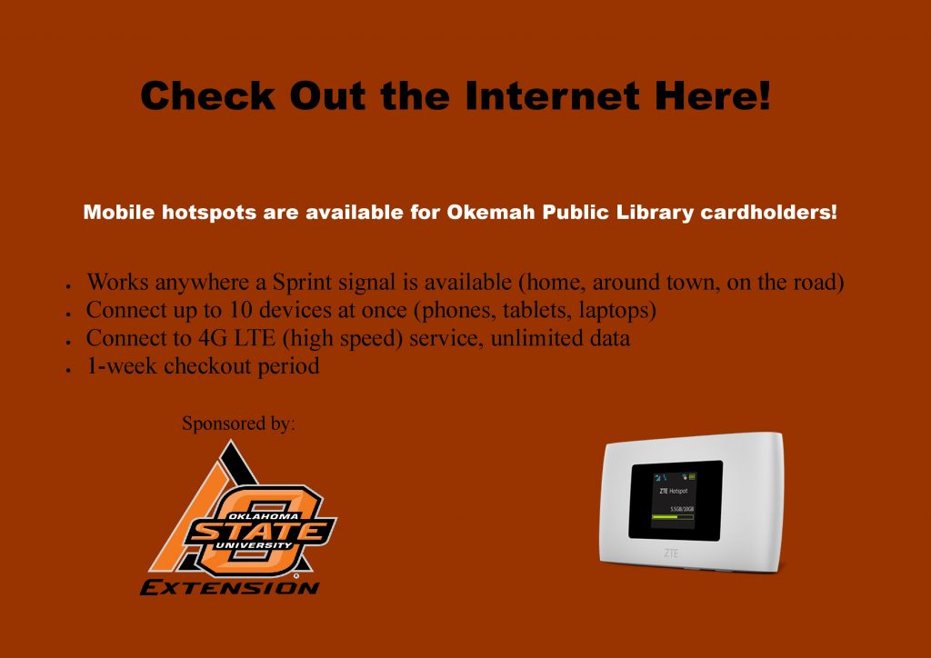 mobile hot spots for checkout at the library
